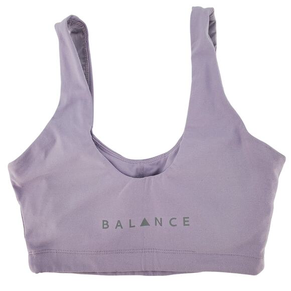 Balance Athletica Vitality Womens Size Small Purple Ascend Sports Bra Pre-Owned - Picture 2 of 4
